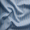 Ткань сорочечная Полоска (голубой,черный,белый)