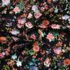 Плотный Джинс-Коттон с мелкими цветами