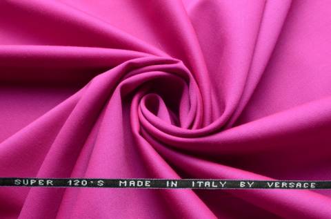 Костюмная шерсть Versace super 120 -Розовый