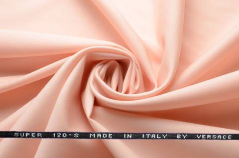 Костюмная шерсть Versace super 120-Абрикосовый
