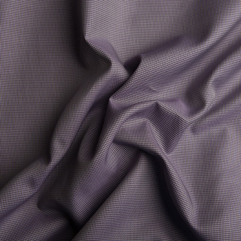 Ткань сорочечная "Мелкая клетка" (фиолетовый)