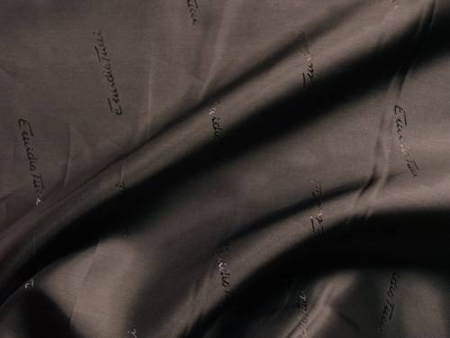 Ткань подкладочная темно-серая Emilio Pucci