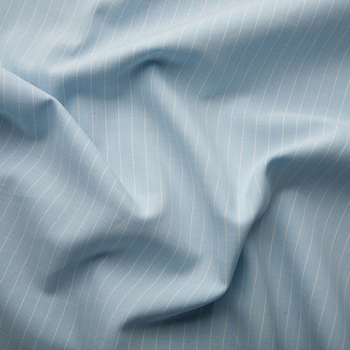 Ткань сорочечная "Полоска" (голубой)