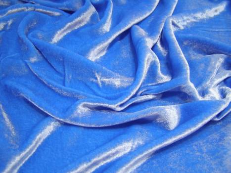 Ткань велюр (синий)