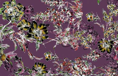 Штапель - плательная ткань с цветами