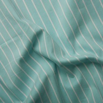 Ткань сорочечная Диор "Полоска" (св.бирюзовый)