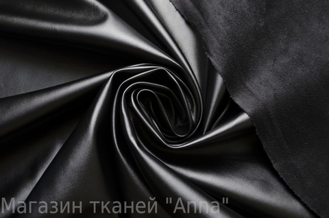 Плотный кожзам - Черый