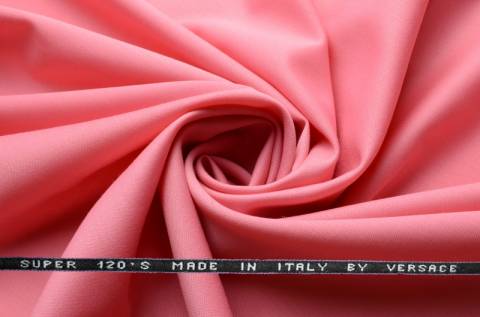 Костюмная шерсть Versace super 120 розовая