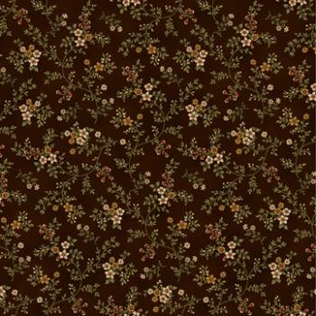 Ткань хлопок - мелкие цветочки на черном