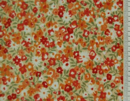 Японская ткань - вельвет в цветочек
